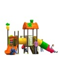 EJPLAY Small Outdoor Amusement Equipment: Plastic Tunnel Slide and Swing1