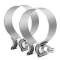 Customize Exhaust Clamp Narrow Band Muffler Stainless Steel Hose Pipe Clamp for Mufflers, Catalytic Converters1