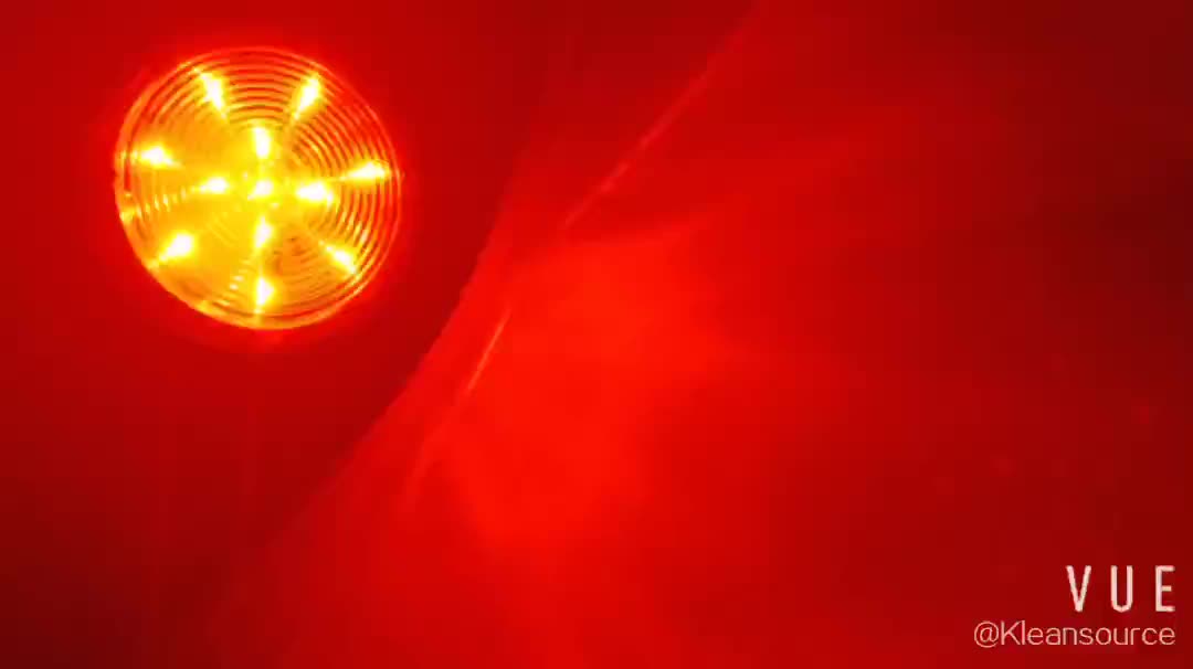 12V-24V κόκκινο κεχριμπάρι λευκό 2,5 &quot;ίντσες στρογγυλό οδήγησε φορτηγό ρυμουλκούμενο φορτηγό Pickup Side Marker Light 2.5 Fog Light1