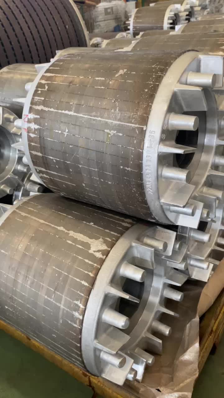 Rotor de aluminio fundición para motores industriales