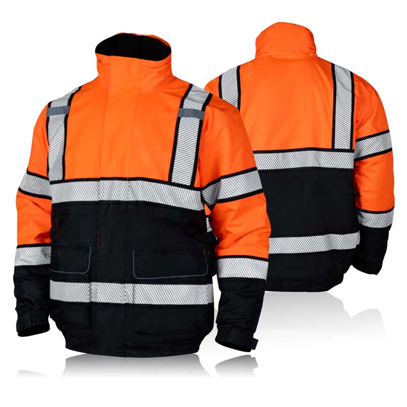 JK50 Oi Vis Vis Impermeável Jaqueta de Segurança de Inverno