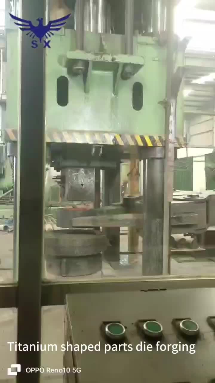 Titanium shaped parts die forging