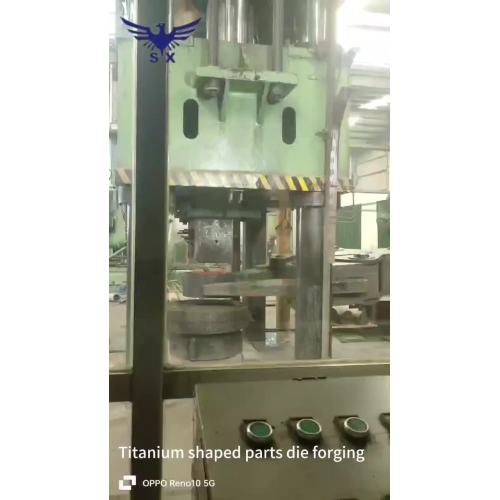 Titanium shaped parts die forging