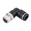 Pneumatic Quick Connector Fitting for 4mm-16mm Tube Hose, Push-in Air Control Male Elbow, Stainless Steel and Brass 8mm1