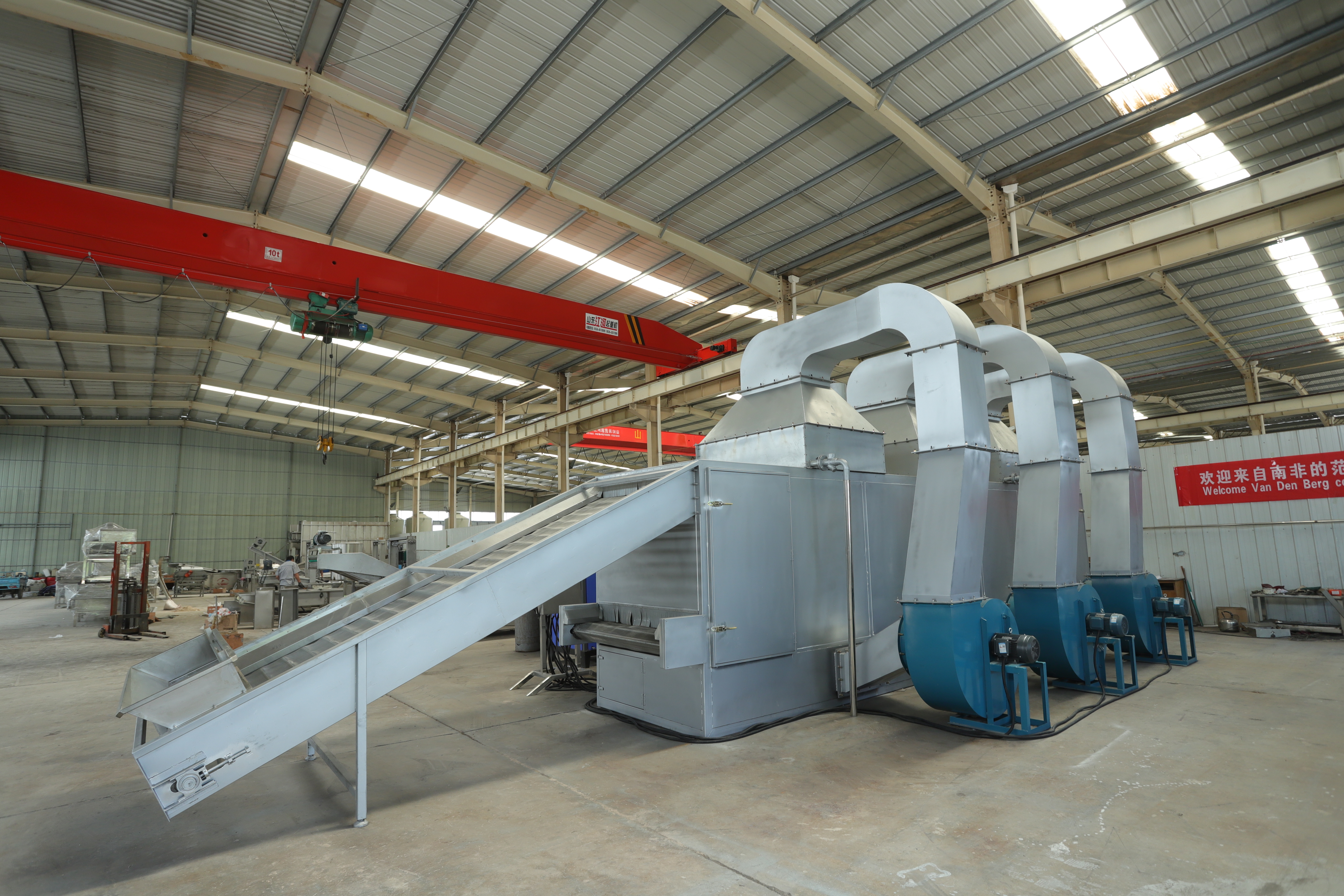 Leaf drying machine