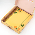 Free Sample Girls Gift Customized Gold Foil Shinny Printing Blush Pink Stationery Diary Planner Notebook With Gift Box1