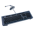 Affordable Custom 104/105 Key Wired RGB Gaming Keyboard with Spanish White Semi-Mechanical Switches for Computers1