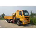 Shacman 10t Capacity Cargo Truck Featuring Integrated Crane and Hydraulic Ladder1
