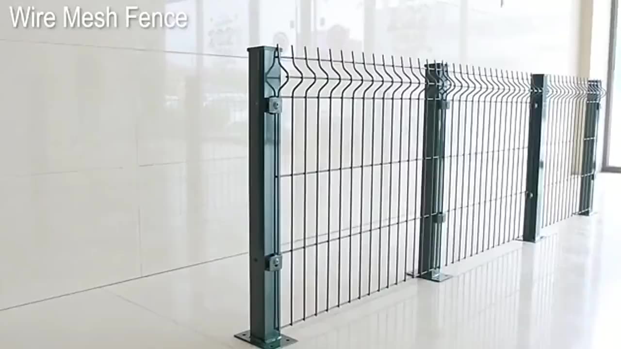 Günstiger PVC beschichtetes geschweißtes Drahtgitterzaun zum Verkauf1