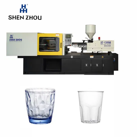 Small Plastic PMMA Cup Products Fabring Machine de moulage d&#39;injection1