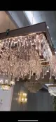 Nuovo lampadario popolare personalizzato per hotel villa di villa rosa Crystal Custom Custom