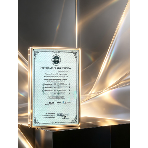 حصلت شركة Xiamen Greenair Precision Machinery Co., Ltd. على شهادة الشركة المصنعة العالمية من GMC