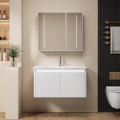 Factory Customized Modern Bathroom Wall Cabinet PVC Vanity1