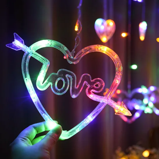 Luces de hadas Romantic Led Cupid Heart para bodas1
