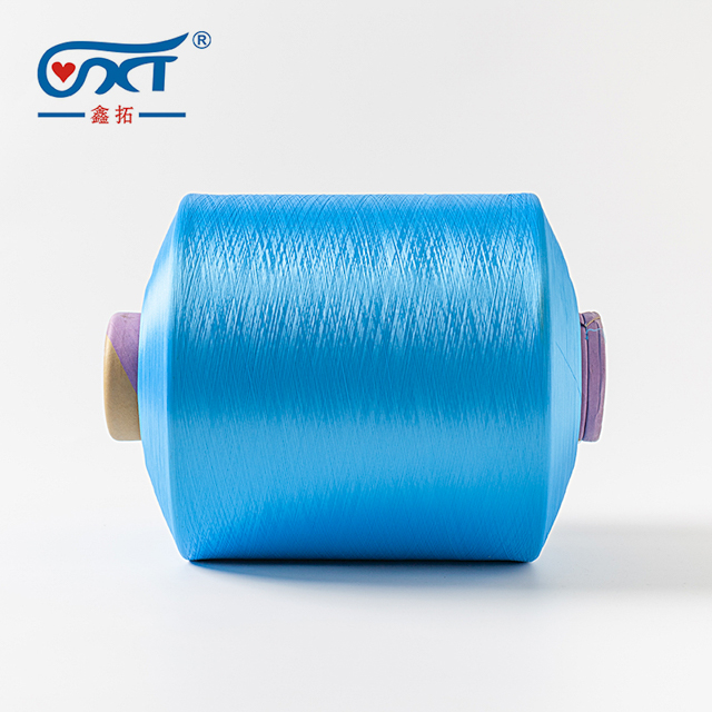 Sky Blue Soft Polyester Yarn 200D/96F DTY 100% Polyester Yarn