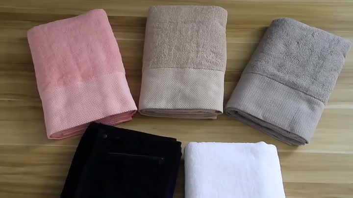 Ensemble de serviettes de bain en coton pakistanais à 100% de haute qualité