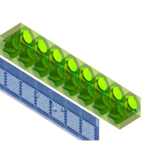 4056 Lüfterfächer-Lüftersimulation