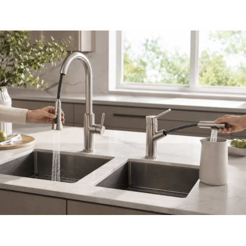 For A Home Kitchen, Should I Choose A Pull-Down Faucet Or A Pull-Out Faucet?