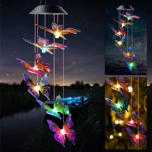 Colorful Butterfly Wind Chime