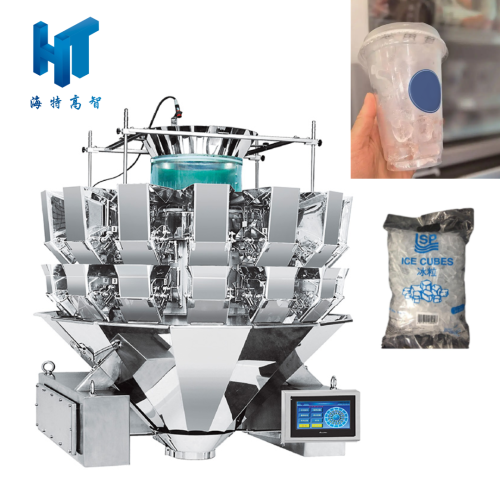 Kelebihan kiub ais pembungkusan dengan berat badan multihead