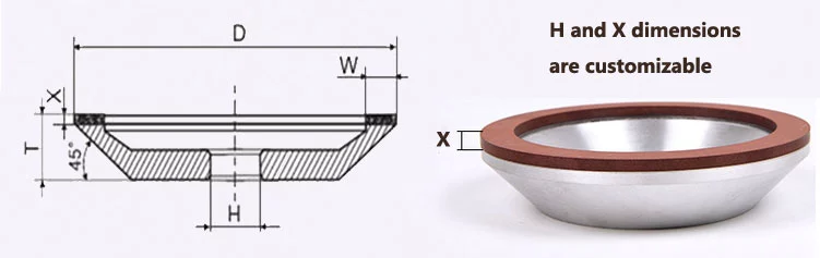 China factory 9 inch Abrasive Electroplated Diamond/Cbn Grinding Cutting Wheel For Grinding Carbide