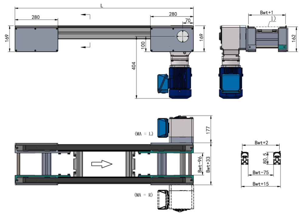 Flat Belt Conveyor Specification