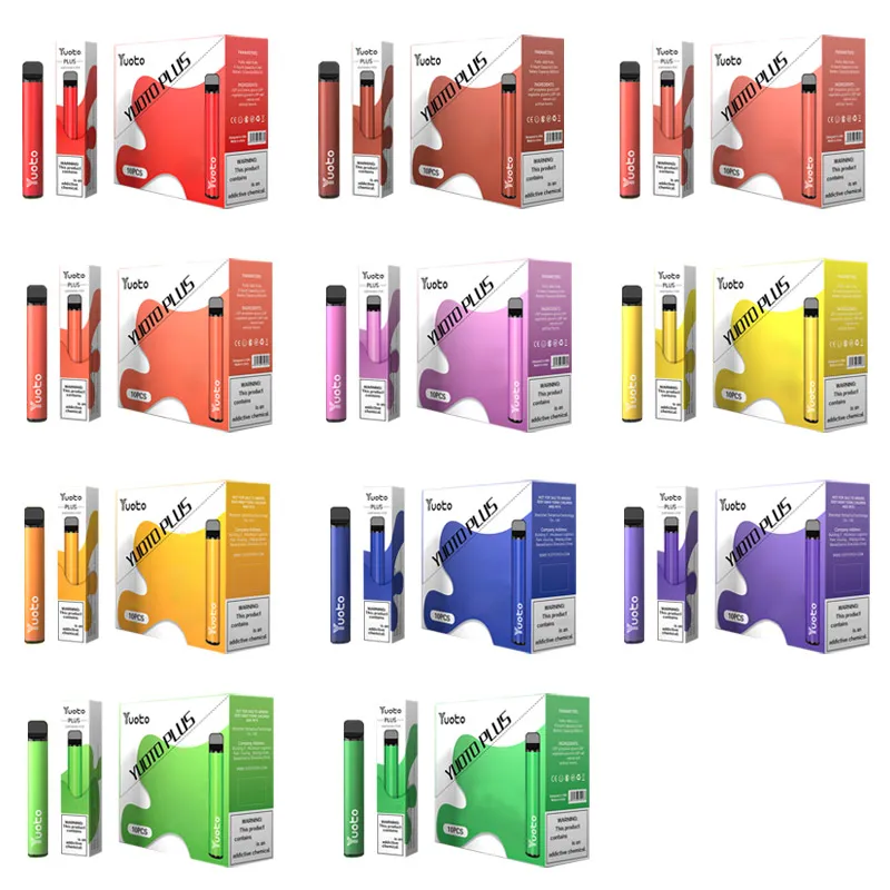 Original Yuoto Plus 800 Puffs Μία χρήση κιτ Ecarettes 600mAh Μπαταρία 2.5ml Pods 800Puffs Vape Pen