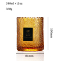 Luxury Bulk 250ml 8oz Round Black Frosted Amber Candle Containers Candle Jars Luxury with Lids1