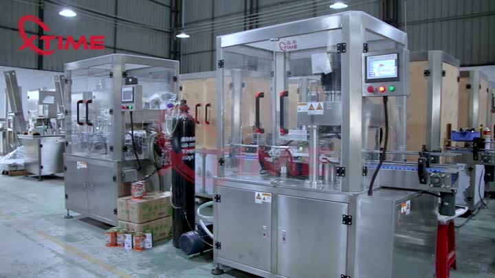 Automatic vacuum nitrogen seaming machine 