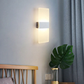 Modern LED Up Down Lighting Living Room Cube Sconce Lamp1