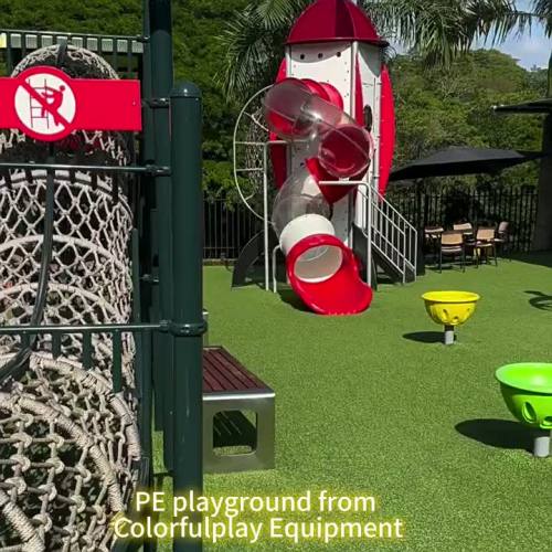 Peralatan bermain luar ruangan jungkat-jungkit anak-anak lintas batas jalur olahraga jungkat-jungkit ganda anak-anak kolom ganda