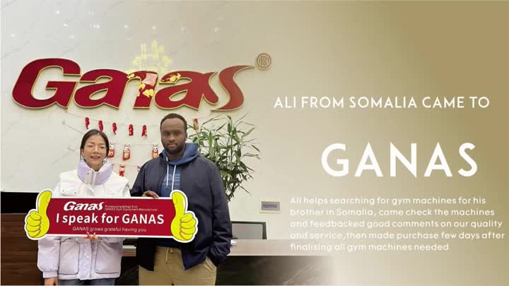 Mr. Ali from Somalia came to Ganas gym equipment