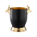 High-Quality Luxury Ice Bucket: 12L Stainless Steel Black Gold Beverage Tub with Handle for Cooling Beer, Champagne, and Wine1