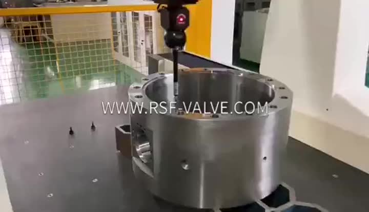 RSF VALVE-CMM Test of Ball Valve Body-Valve Parts.mp4