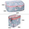 2 Pcs Portable Travel Toiletry Bags for Makeup and Cosmetics Organization1