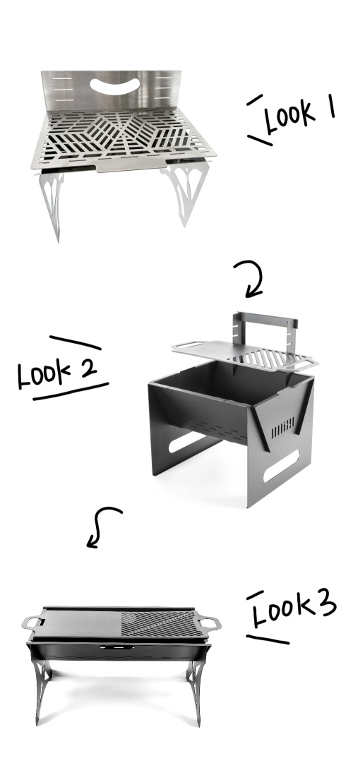 The popular small portable charcoal grill