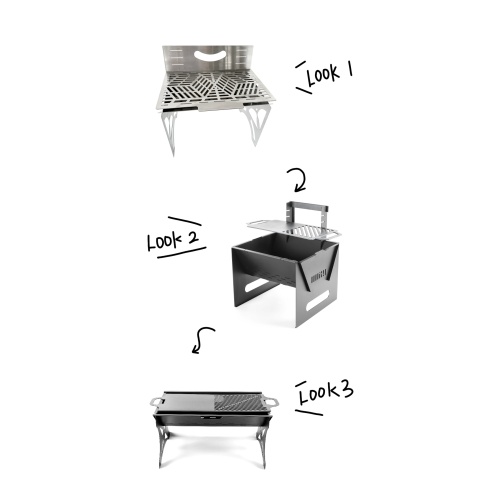 The popular small portable charcoal grill