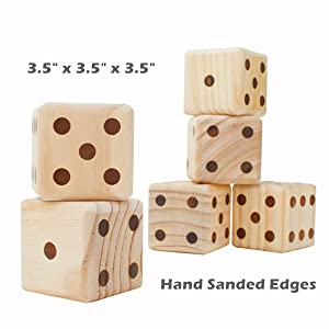 wooden dice set yard yatzee yard yahtzee yahtzee dice game yatzee games Yard Dice Game 