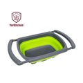 Extendable Handle Collapsible Kitchen Colander for Sink1