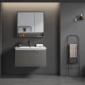 Modern Plywood Wall-Mounted Bathroom Cabinet Set with Water-Resistant Finish1