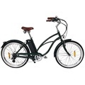Low Step 350W Fat Tire Beach Cruiser E-Bike1