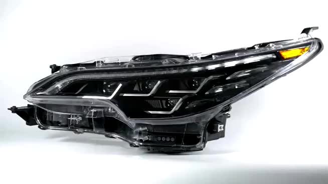 Sehemu za gari abs plastiki iliyoongozwa mbele taa ya mbele ya kichwa kwa toy*ta fort*ner 20121+1
