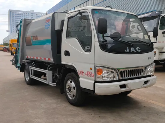 Trak Sampah Padat JAC 4X2 5.8cbm Tahan Lama untuk Pengurusan Sisa Pusat Komuniti1