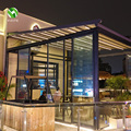 Custom Built High-Quality Waterproof Retractable PVC Roof for Patio and Deck Canopies with Powder Coating1