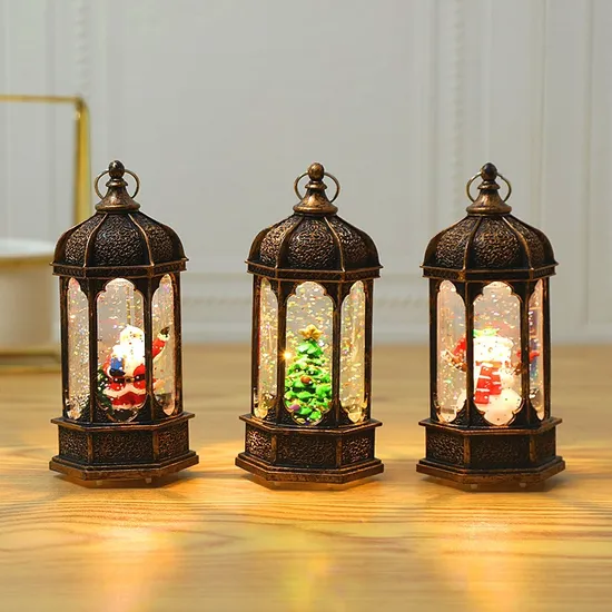 Lámpara de viento LED portátil para la decoración de vacaciones y hogar