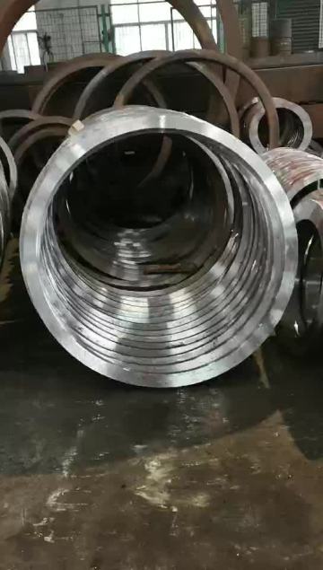 Forged s355 steel bearing sleeve & forged steel hollow part1