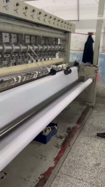 Video of reflective lamp fabric production