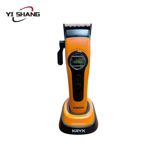 Aparelho elétrico Ningbo Yishang lança máquina de cortar cabelo profissional de nova geração com motor sem escova para a indústria de barbeiros