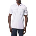 Προσαρμοσμένοι άνδρες λευκό πουκάμισο Pique Slim Fit Golf Polo Collar Sport Polos Shirts1