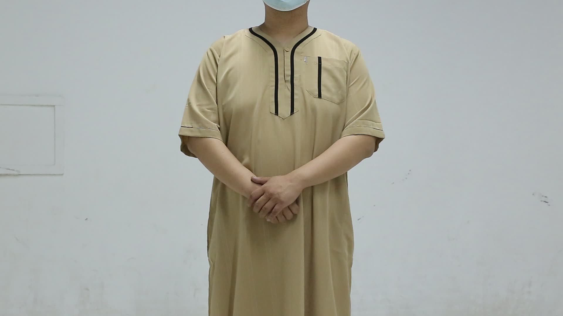 Abbigliamento islamico di alta qualità Thobe Dubai Abito musulmano Jubbah Panjabi Galabiya Jilbaba Abaya Dubai1